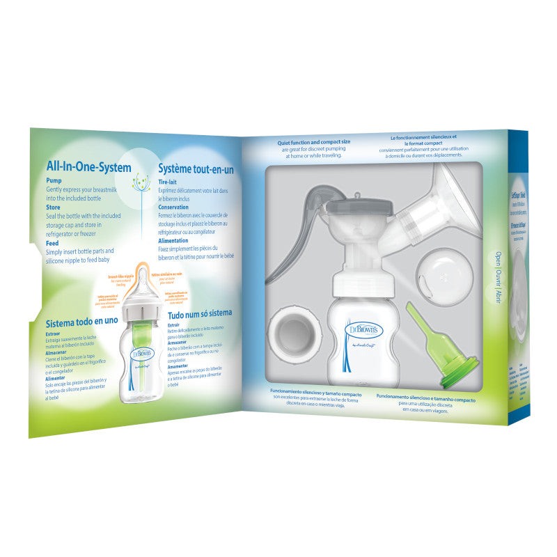 Extractor de Leche Manual Dr. Brown’s – Bombeo Suave y Eficiente