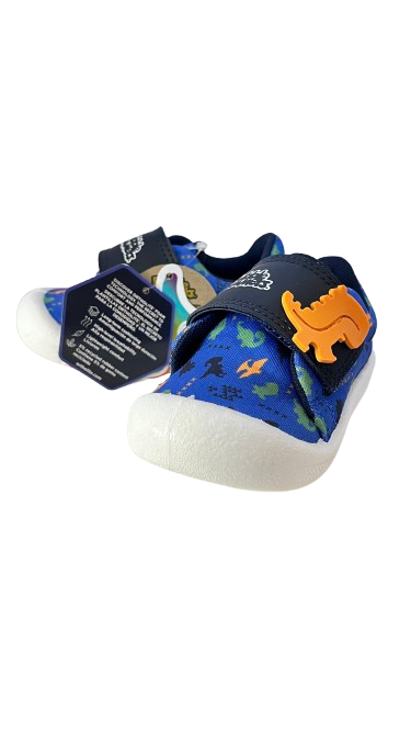Zapatos Tenis Azules para Niño con Diseño de Dinosaurio