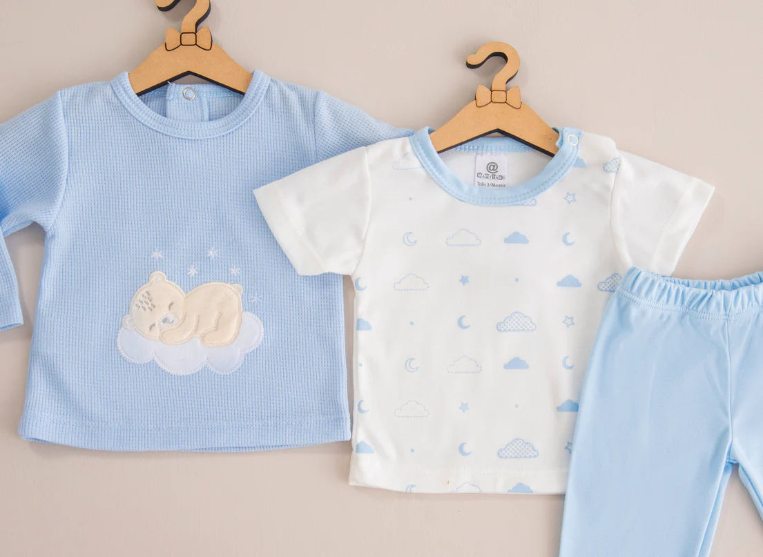 Semanero Osito – Set de 20 Piezas en Algodón Suave para Bebé