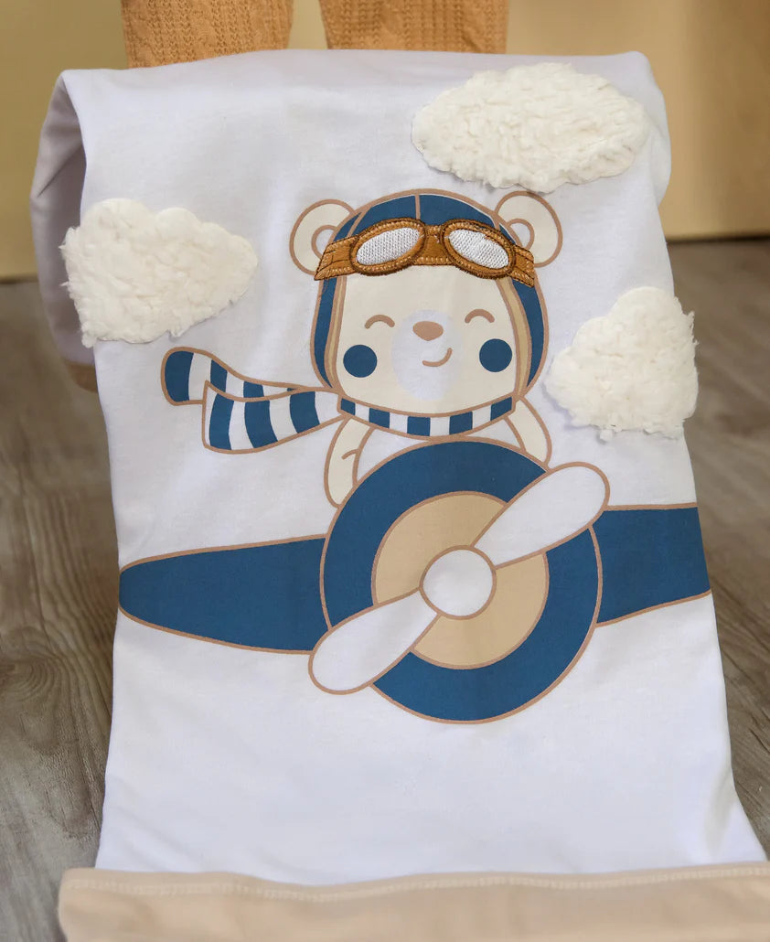 Set de Ropa de Bebé "Primer Día Piloto" - 8 Piezas 100% Algodón