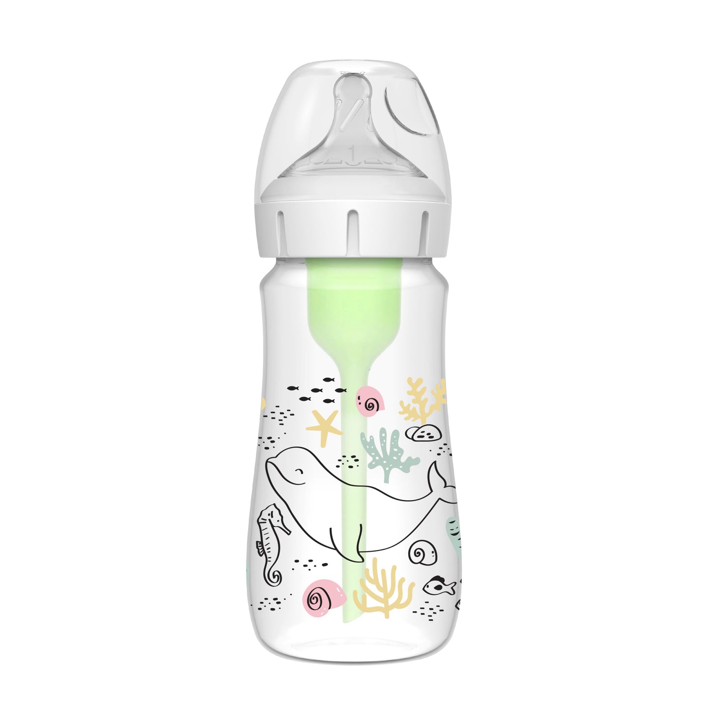 Tetero Anticólicos Dr. Brown’s Natural Flow Options+ Boca Ancha 270ml – Ocean Whale