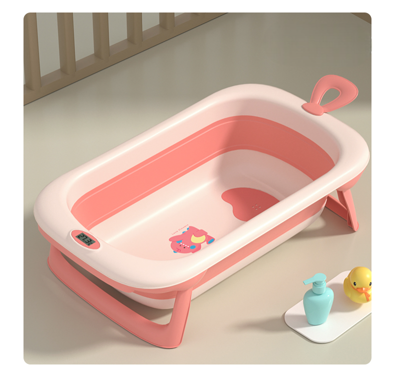 Combo de Bañera Plegable con Ducha de Patito, Almohadilla Suave y Termómetro para Bebé - Maxibaby